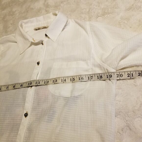 Soft Surrounding Boho Top Tunic Womens Small White Artsy Floral Long Sleeve - Picture 7 of 9